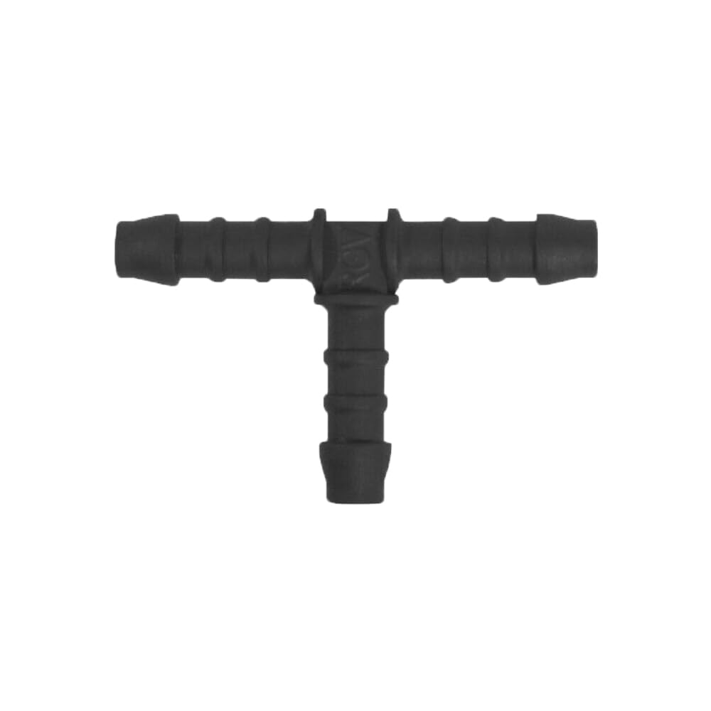 KafTon Tee Connector Plastic Black Hose Pipe Tee Connector Joiner For Garden Water Drip Irrigation (6mm, 10)