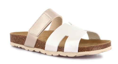 Sandales Grunland Sara confort H en cuir avec bride réglable pour femme