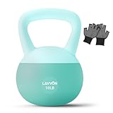 Soft Kettlebell - Cushioned Impact-Resistant Base and Anti-Slip, Kettle bell Anti-Slip Grip Weight for Home Workouts, Safe Strength Training Kettlebells Sets for Women & Men, With Non-slip Gloves (Green, 10 LB)