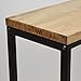 DS Dropshipping Consola Recibidor iCub Negro Tablero Grueso 3cm Madera Maciza 80x30x80cm...