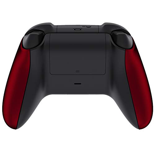 Image of eXtremeRate Controller Grip for Xbox Series X & S, Scarlet Red Soft Touch Comfortable Left Right Side Rails, Replacement Parts Rear Shell for Xbox Core Wireless Controller