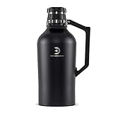 DrinkTanks Craft 128 oz Stainless Steel Vacuum Insulated Growler for Beer, Cocktails, Wine, Coffee;...
