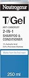 Neutrogena T/Gel 2 in 1 Anti-Dandruff Shampoo and Conditioner (1x 250ml), Shampoo and Conditioner to Help Fight Dandruff From First Wash, Haircare for Soft, Shiny Healthy-Looking Hair and Scalp