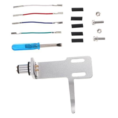 ROMISBABA Headshell para Tocadiscos con Cables de Reemplazo Fácil y Duradero para Aguja de Tocadiscos Accesorio para Mejorar Sonido y Prolongar Útil