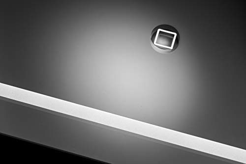 Croydex Chawston Illuminated Square Mirror, Glass, 3x40x60.5 cm