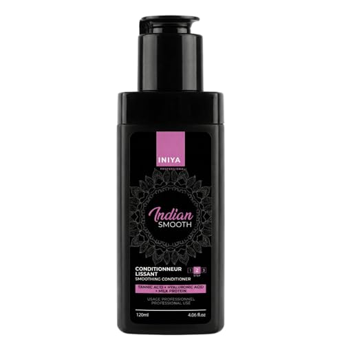 Iniya Indian Smooth Soin Lissant, Lissage Indien & Tanin, Acide Hyaluronique et Protéine 120ml