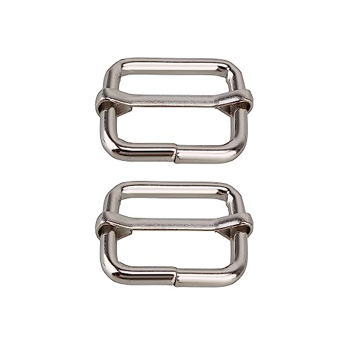 Trimming Shop Triglide Slider Buckle Metal Adjustable Durable Lightweight Slide Buckle for Webbing Straps, Backpack, Fasteners Strap, Pet Collars and Bag Accessories