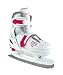 American Athletic Shoe Girl's Party Adjustable Figure Skates, White, Small/Size 10-13, Youth 4-6 Years
