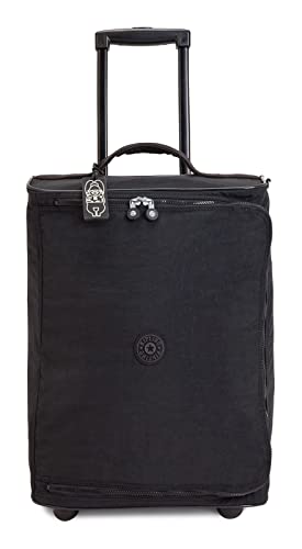 Kipling TEAGAN XS, Maleta Cabina, Blanda con 2 Ruedas, 50.5 cm, 33 L, 1.9 kg, Negro Noir
