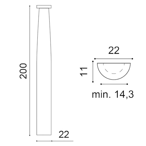 Demi-colonne K1101 Orac en mousse rigide pour habiller un mur de salle à manger et créer un relief - 5