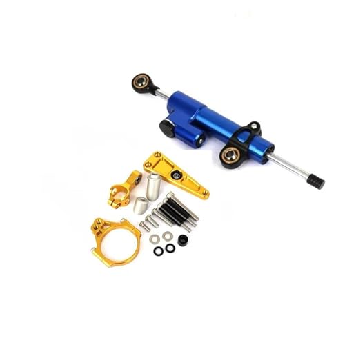 PCJQGEGSV(�����ȓX) �ɓK�� NSS750 XADV750 2017 2018 2019 2020 2021 2022 2023-2025 CNC�������X�e�A�����O�_���p�[�X�^�r���C�U�[�u���P�b�g�}�E���g�L�b�g(Blue+Gold)