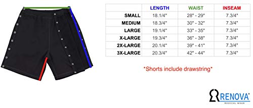 Post Surgery Tearaway Shorts - Men's - Women's - Unisex Sizing - Image 8