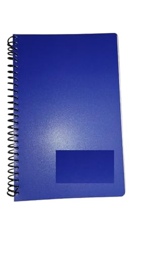 Image of Peeplvalue Pack of 10 A5 Size-160 Pages Lined Spiral Bound Notebook White Ruled Line Paper Wirebound Journal /Diary /DIY Notepads for School /Office (A5 multicolour Size- 14x21cm)