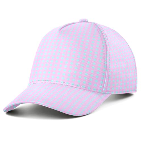 Chapeau course à pied rose vif et turquoise pour vos trails et randonnées outdoor