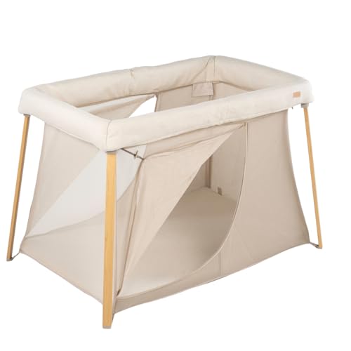 BÉABA, Lit parapluie 3 en 1, Berceau Bébé, Lit d'appoint, Parc, Evolutif, Léger - 6.8Kg, Pliable, Compact, Sac Transport et Matelas inclus, Tissu Respirant...