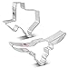 Texas Cookie Cutters 2-Pc. Set Made in the USA by Ann Clark, Texas, Longhorn
