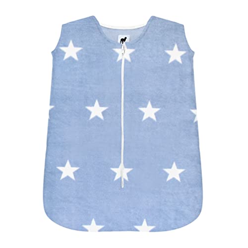La Mejor Lista de Sacos para dormir los preferidos por los clientes. 41 Nap Baby Saquito para Dormir para Bebé de 0-6 Meses, Saco para Dormir Afelpado, Tipo Cobijas para bebé recién Nacido, Costalitos de transición ó Ropa de Dormir - Estrellas