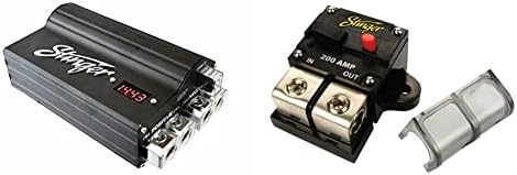 Stinger SPC5010 Pro Hybrid 10 Farad Capacitor,Black & SGP90200 200 AMP Circuit Breaker
