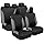 BDK UltraSleek Gray Car Seat Covers Full Set