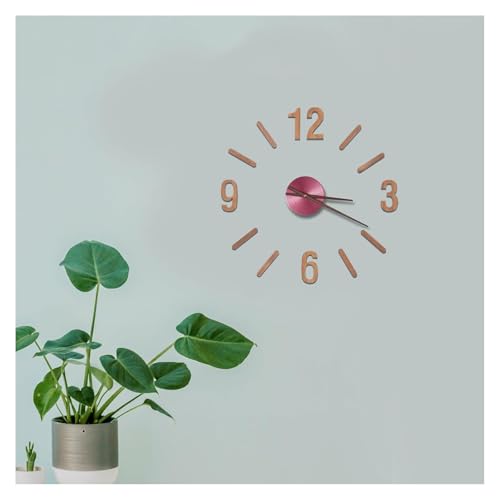 Alriedy 3D DIY Wanduhr-Ziffern Set Ziffernblatt Für Wanduhr, Holzzahlen, Ziffern Für Wanduhr, Arabische Uhrenziffern, Ersatz Holzziffern Für DIY Wanduhren (Kein Klebeband, klein, auf Größe achten)