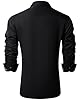 J.VER Mens Shirts Long Sleeve Formal Dress Non Iron Stretch Smart Casual Button Down Fashion Regular Fit Shirt with Pocket Black Gold S #2