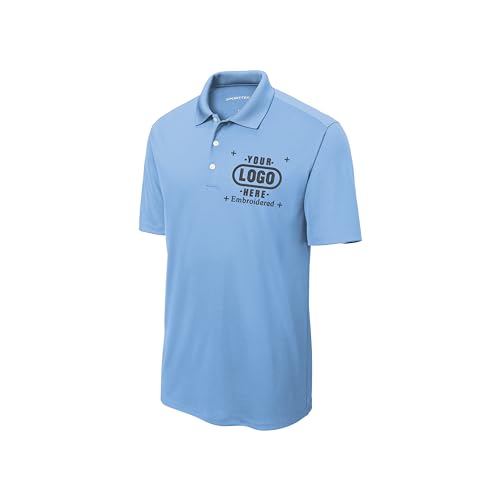 Custom Polo Shirts for Men Custom Embroidered Polo Shirt, Personalized with Text & Logo Black2