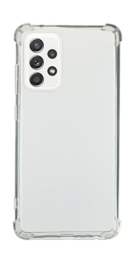 QUITECO Funda Transparente para Samsung Galaxy A52 4G, A52 5G, A52S 5G, Carcasa Protectora TPU Silicona, protección Golpes caídas, Esquinas reforzadas