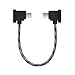 Drohne Kabel USB C, Micro USB auf USB C Kabel Drohne, DJI Controller Kabel, OTG Draht für Fernsteuerung, Datenübertragung für DJI Mini SE Mavic Mini Air 2 Pro, 90 Grad L Form 15 cm Nylon
