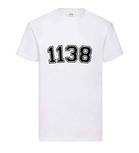 T-shirt hommes blanc 1138 XXXL fini les hauts trop courts et inconfortables