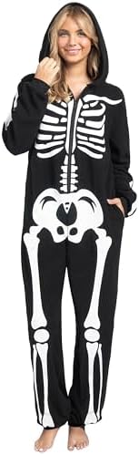 Spooktacular Creations Halloween Skeleton Jumpsuit Adult Skeleton...