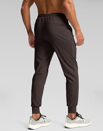 Image of Pudolla Men's Lightweight Jogger with Pockets 4-Way Stretch Sweatpants Workout Runing Athletic Track Pants