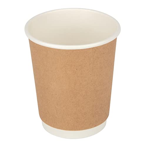 Gobelets jetables double paroi kraft 236,8 g Fiesta contenant carton boisson chaude vaisselle