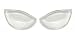 2PCS Clear Breathable Silicone Inserts Pads Breast Enhancers Push-up Bra Insert Pad Swimwear Push up Booster Pads (Clear)