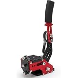 Vilom PC兼用 USBハンドブレーキ 高精度ホールセンサー採用で反応 耐久性の高いCNC切削アルミニウム製 コンパクト設計で設置自在 付属クリップで簡単取付 調整可能ボルトで操作高さ自由自在 プラグ＆プレイでドライバ不要 ロジテック等主要ハンドルに対応 レーシングシミュレーターの臨場感を革新 (レッド)