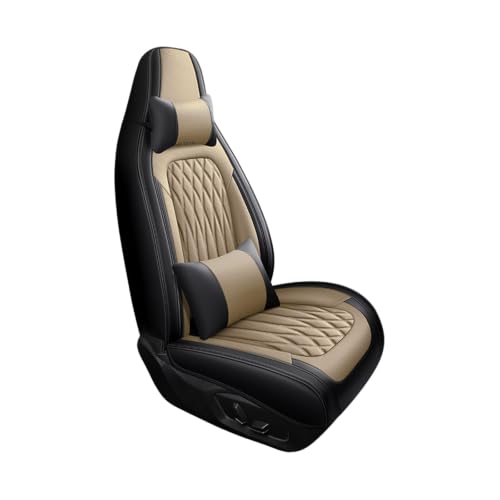 Housses de siège pour BMW F10 : Solution anti-tache et usure - Coussin auto PU beige 1PC