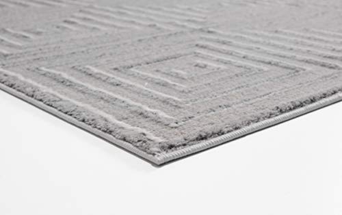 United Weavers Cascades Tehama Silver Geometric Runner Rug 2'7" X 7'2" #TOP2