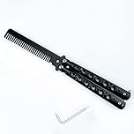 Practice Tool with Comb Style, Full Stainless Steel (Black)