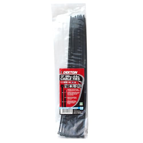 Dekton 30PC Cable Tie Set - 4.8MM X 380MM Black - Image 2