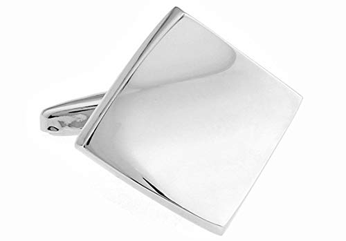 Mancuernillas plateadas Daesar para camisa de hombre miniatura 4
