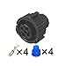 1-20 Set 4-pin 1-967402-1 1-967325-1 Round Odometer Sensor Automotive Waterproof Connector(Male set,1set)