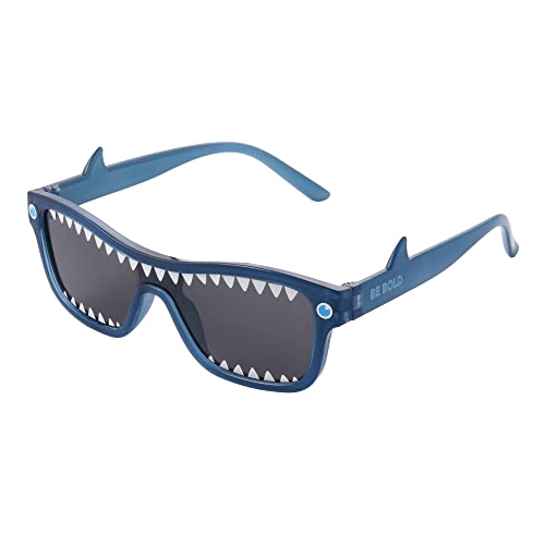 Foster Grant Unisex B Bold Sunglasses, Crystal Grey Blue With Grey, 107 US