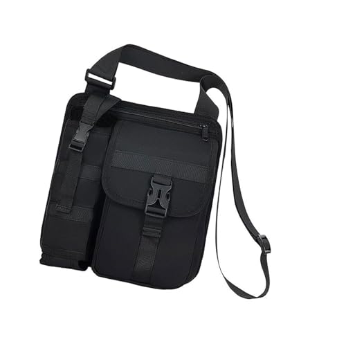 Borsa a tracolla compatta con sezioni organizzatrici Pratica borsa a tracolla in tessuto Oxford per uomo e donna Borsa multitasche