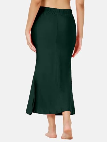 Image of Selvia Women's Lycra Blend Solid Elastic Side Slit Straight Saree Shapewear Petticoat || Saree Shapewear for Women|| Saree Petticoat for Women