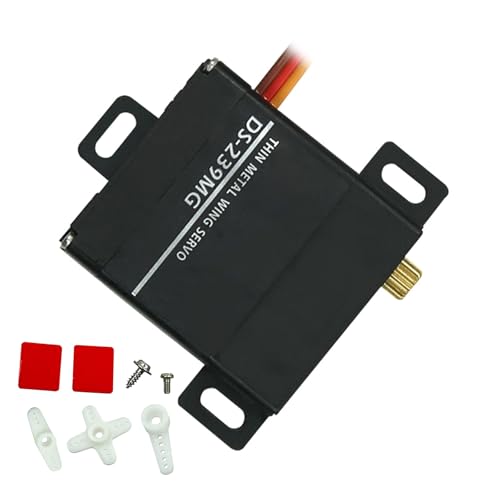 Servomoteur numérique DS239MG avec engrenage en métal et couple fort pour avion à voilure fixe