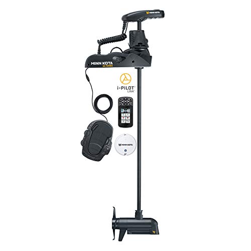 Minn Kota 1358995 Ulterra Freshwater Electric-Steer Bow-Mount Trolling Motor with MEGA Down/Side Imaging & i-Pilot Link GPS, 112-lbs Thrust, 60' Shaft