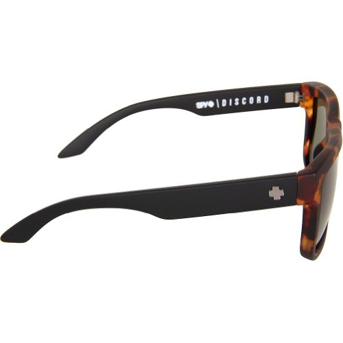 Spy Discord Sunglasses - Spy Optic Look Series Designer Eyewear - Vintage Tortoise/Grey Green3
