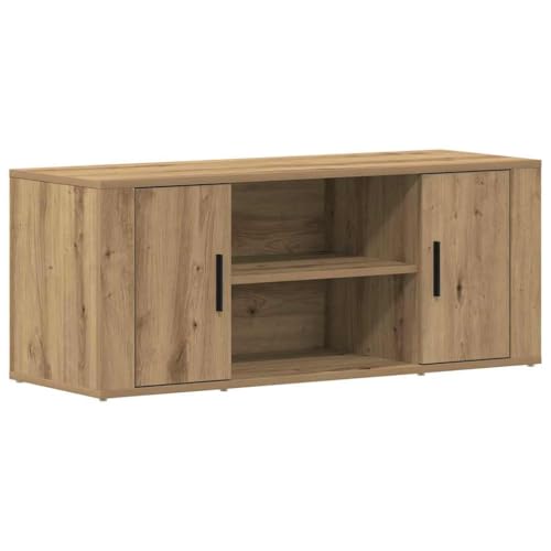 vidaXL Mobile TV Moderno ed Elegante Quercia Artigianale con Ampio Spazio di Archiviazione e Assemblaggio Facile - Perfetto per Soggiorni - Costruzione Robusta in Truciolare - Ideale Console Multi