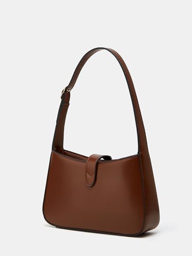 Stylish Leather Shoulder Bag, Women's Fashion Handbag with Gold Hardware4