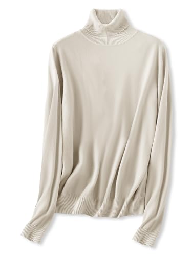 Image of SANGTREE Women's Turtleneck Sweaters Long Sleeve Pullover Tops | Breathable Lightweitht Fabric| Fall Winter Fashion Outfits| Perfect for Daily,Office,Vacations,Holiday,Family Gatherings Etc.