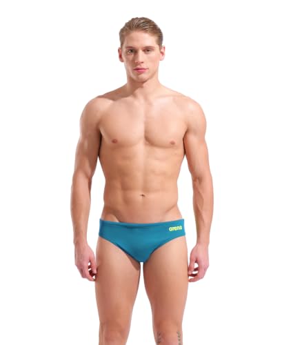 Image of Arena Men's Team Solid Swim Brief MaxLife Athletic Swimwear Professional Swimsuit Bathing Suit